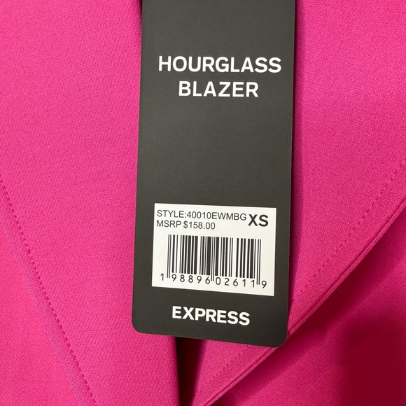 Express Women’s Hourglass Blazer Hot Pink XS NWT - Picture 6 of 8